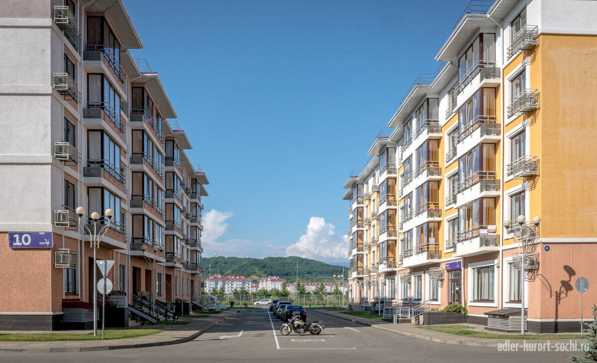 Корпуса отеля Гамма в Сириусе