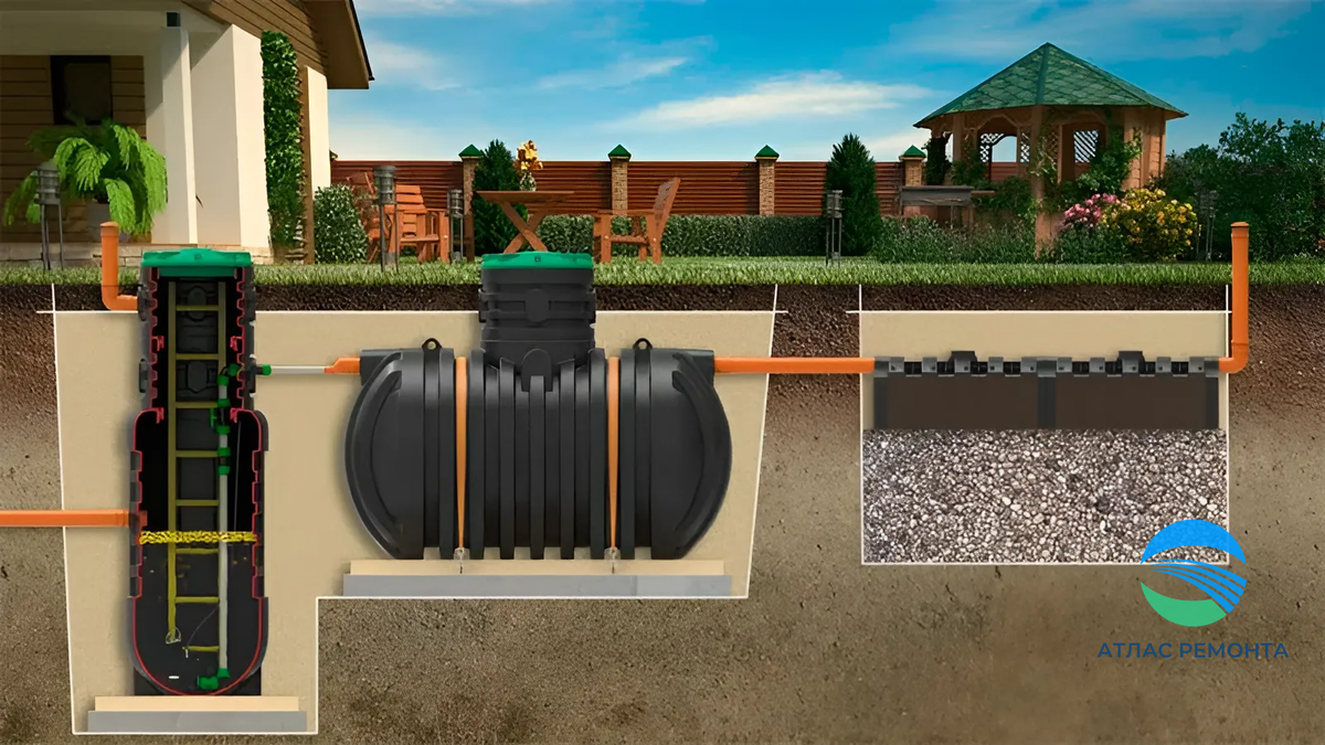 Подземный септик.