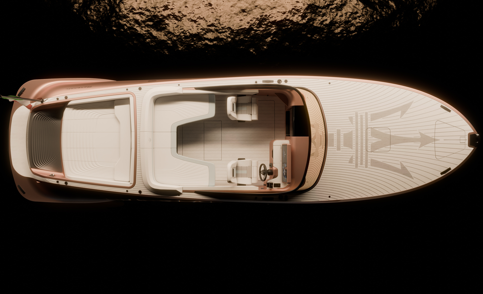 Электрический скоростной катер Maserati Tridente: как раз к лету!