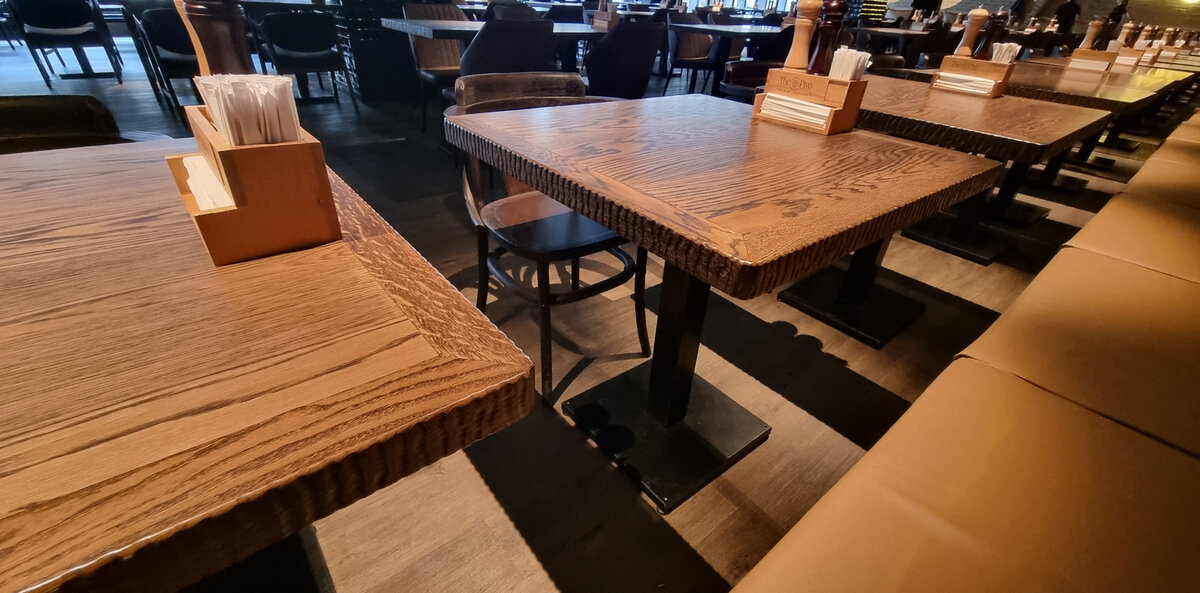 "The Pivo", интерьер, расстояние между столами