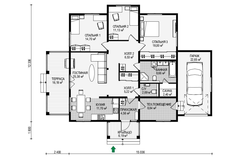План дома «Бавария-142»