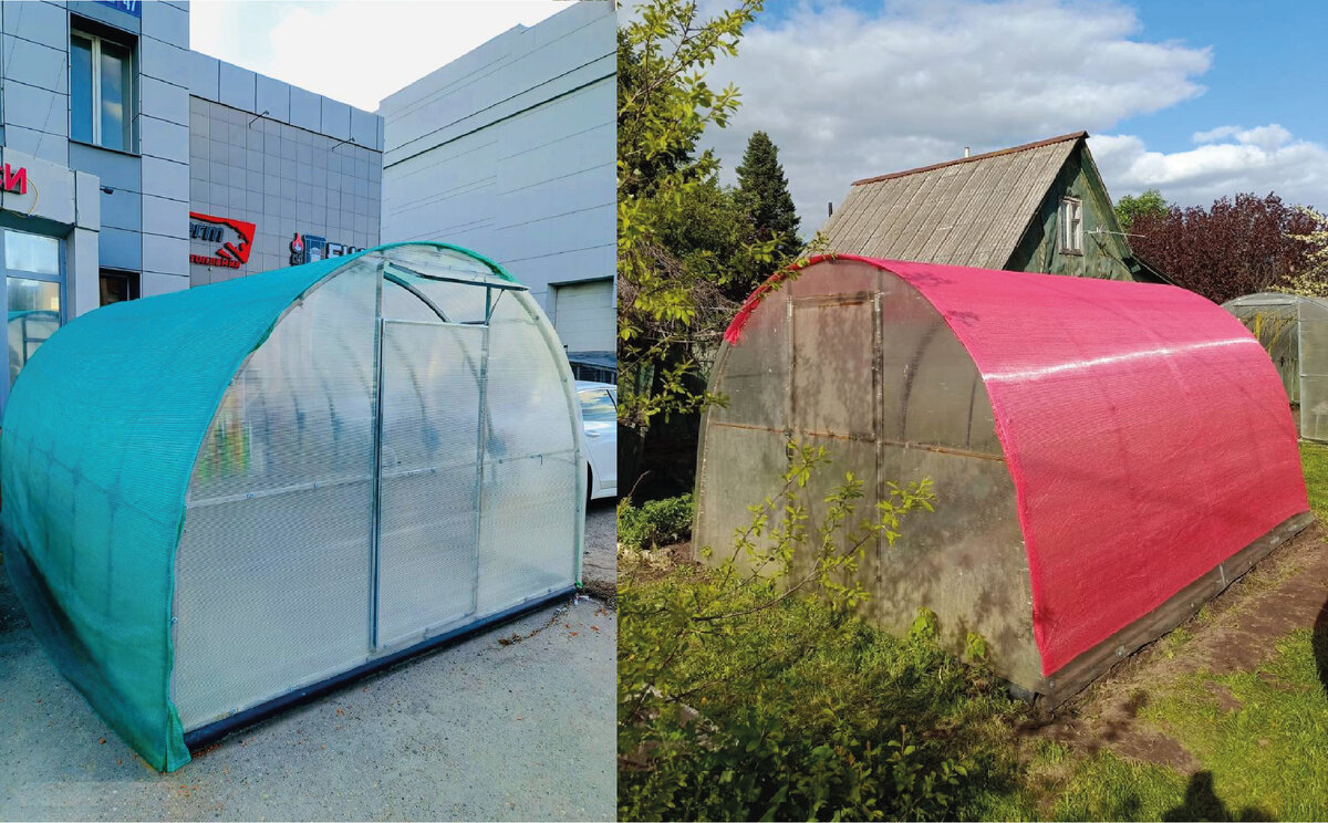 Затеняющие сетки на теплицах