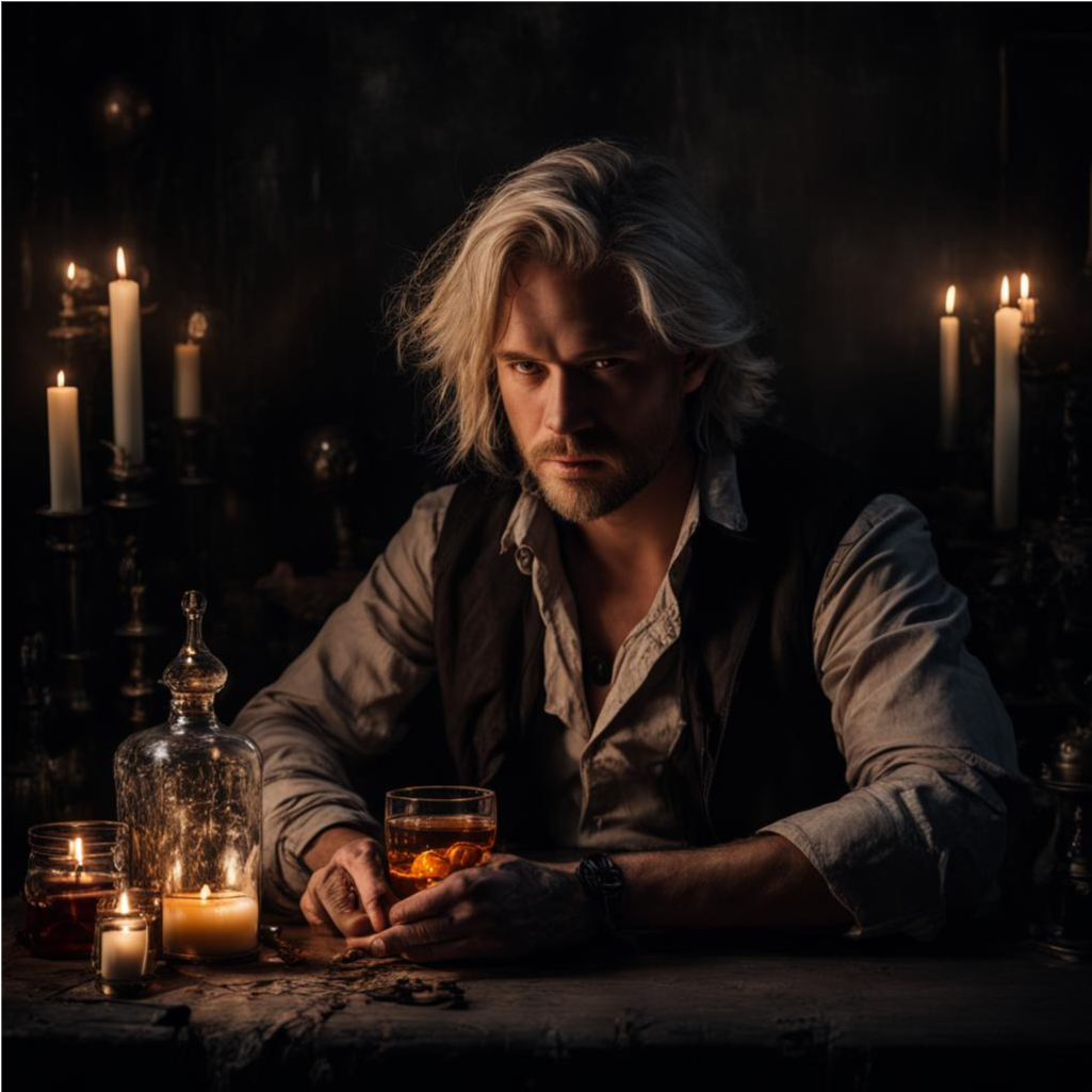 Римус запивает радость воссоединения со старым другом. Художник — Кандинский Н. С.