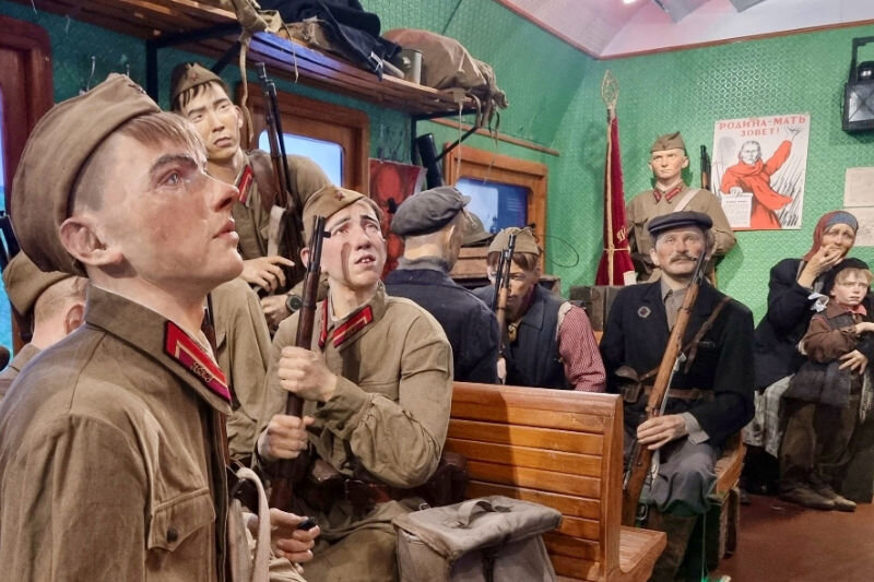    В одном из вагонов «Поезда Победа»