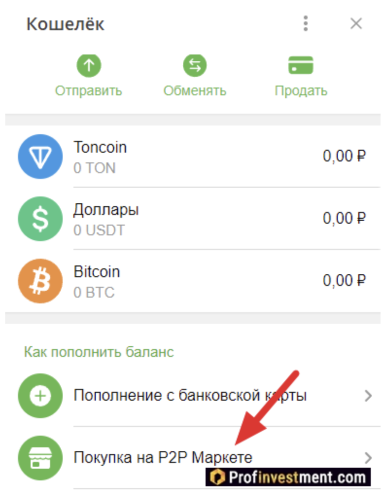 Биткоин кошелек в телеграмме