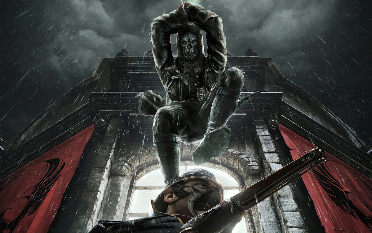 Взято из открытых источников https://images.hdqwalls.com/download/dishonored-death-from-above-ts-1680x1050.jpg