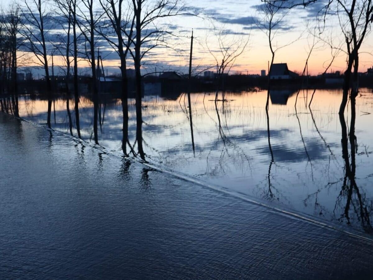    Дорога к микрорайону Смолино в Кургане© Фото : Город Курган/Telegram