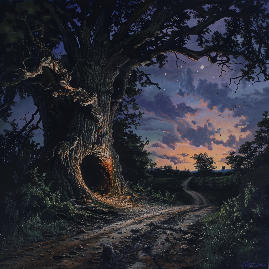 Старый дуб.