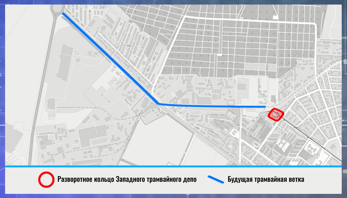 План по укладке трамвайных путей в 2024 году Иллюстрация: телеканал Краснодар