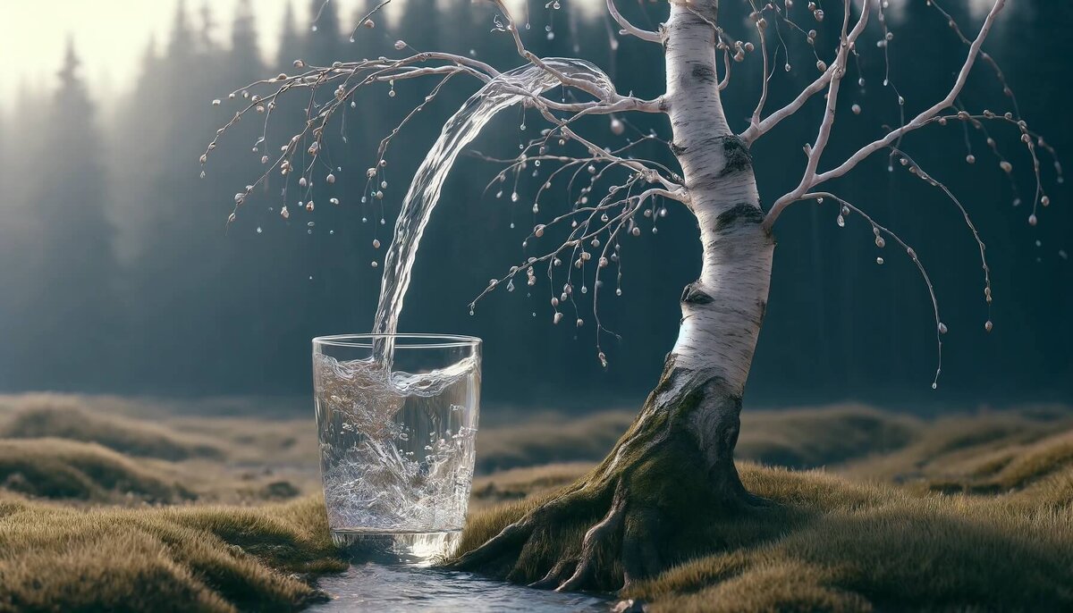    Береза — уникальное дерево, которое может давать сок