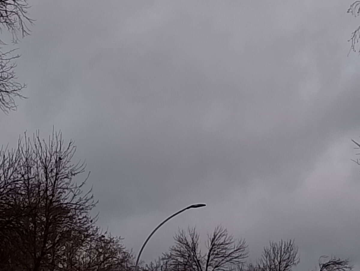 Темное небо с утра, фото автора