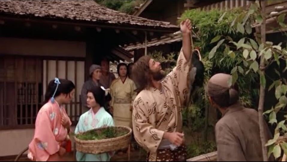 Кадр из старого телесериала Shōgun (1980).
