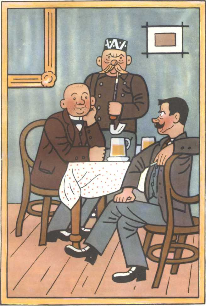 Милый и замечательный герой. Швейк в трактире "У чаши". Очень рекомендую эту пражскую пивную.