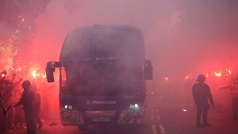    Автобус «Барселоны». AFP