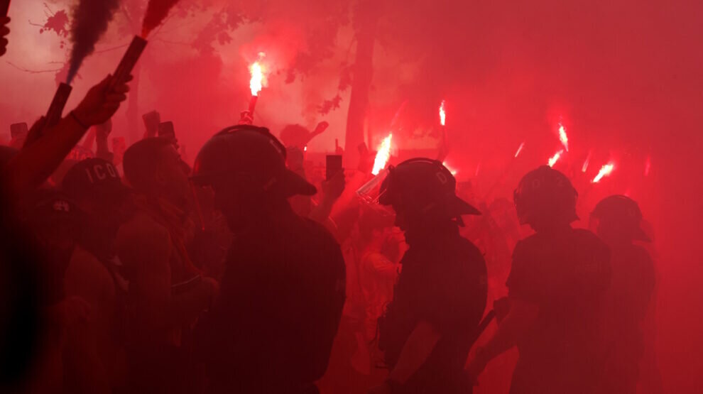    Обстановка перед матчем «Барселона» — «ПСЖ». Фото: REUTERS