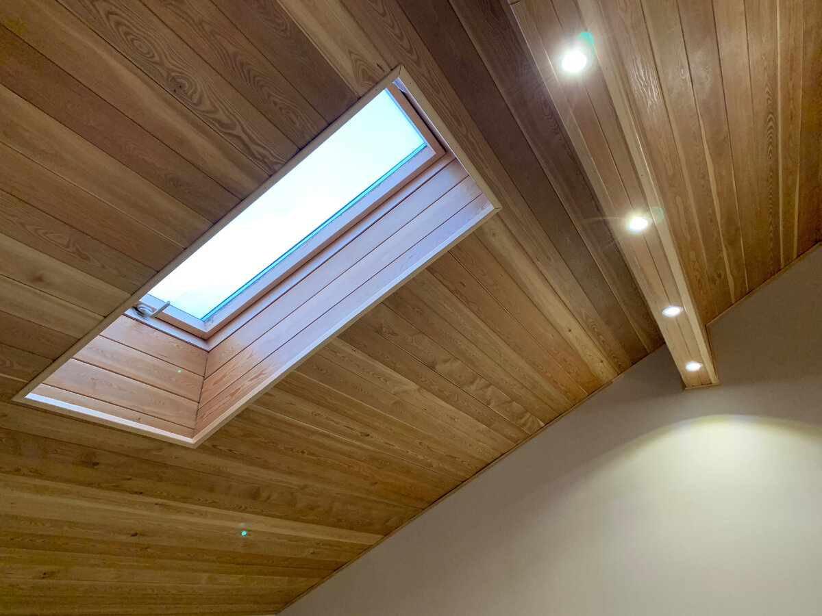 Вагонка на мансардном этаже