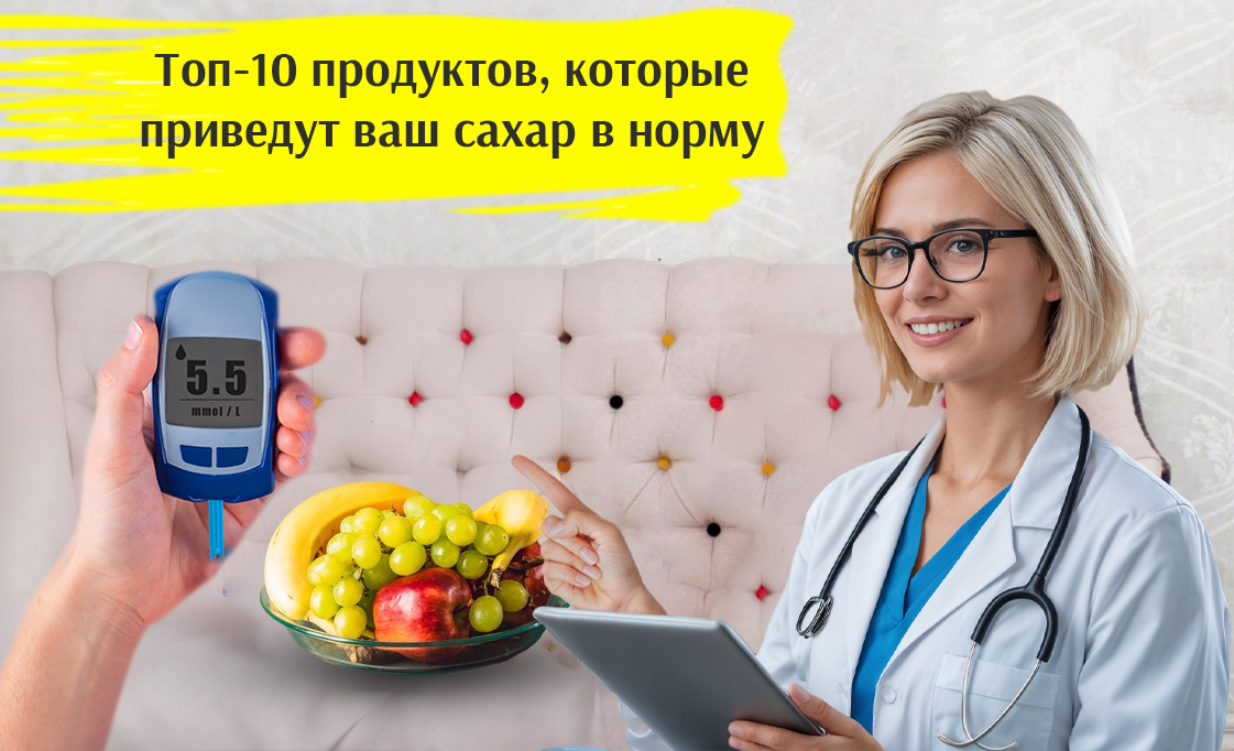 🍏 Диабет: Топ-10 продуктов, которые приведут ваш сахар в норму и подарят вам здоровье и энергию! 🍳🥦