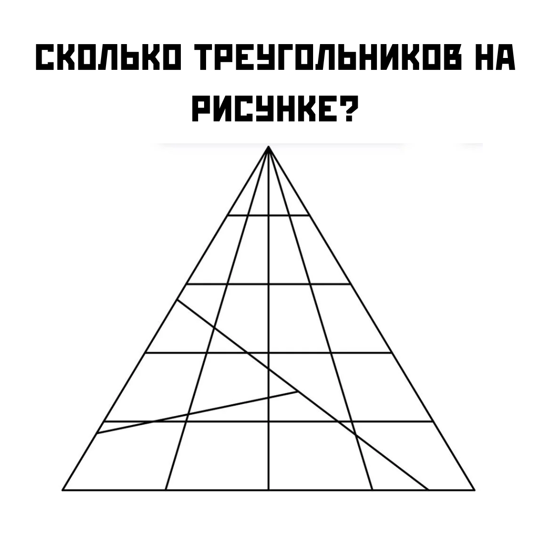 Сколько треугольников на рисунке? Сложное задание для самых внимательных и  усидчивых! | Ум и культура | Дзен