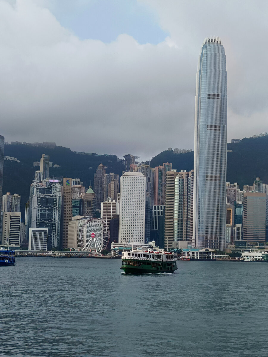 Вид на остров Гонконг с полуострова Коулун