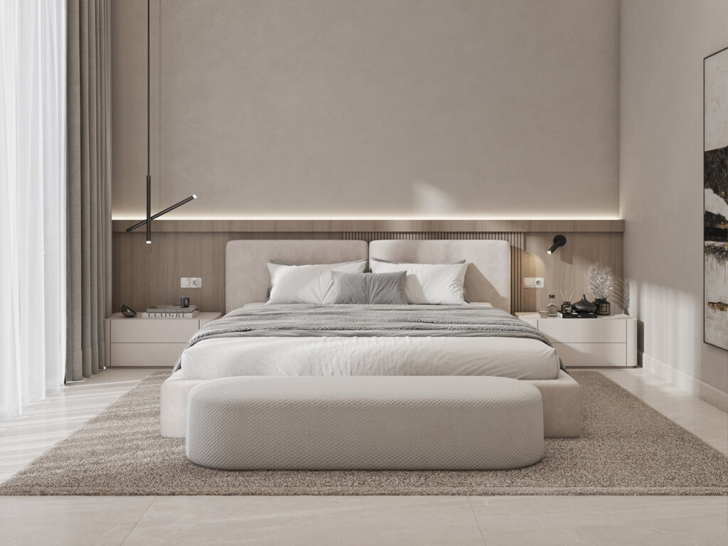 Светодиодное освещение в спальне (фото 2, источник Pinterest.com)