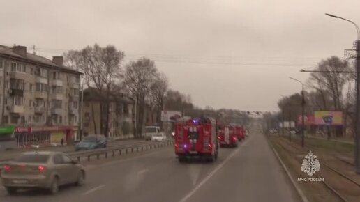 Пожарный автопробег прошёл по улицам Хабаровска в День советской пожарной охраны