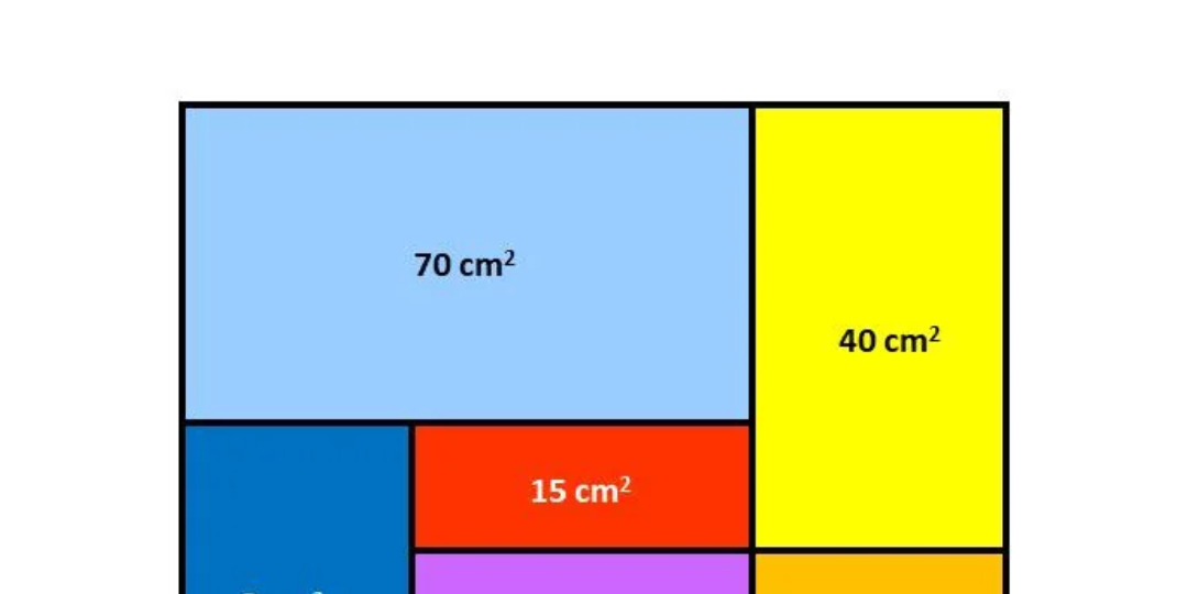 Определите площадь синего прямоугольника. Две задачи на сообразительность