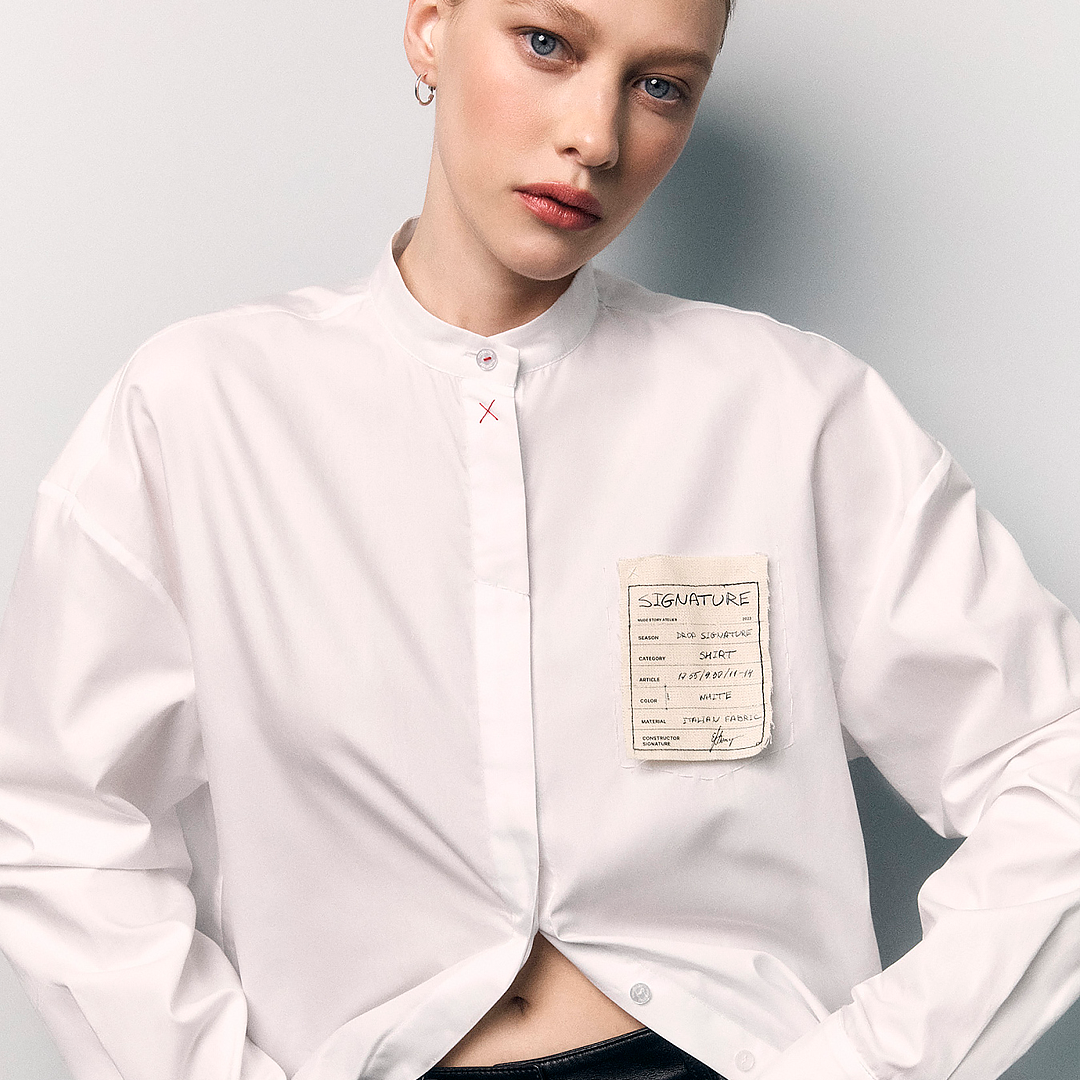 Рубашка с манишкой Nude Story