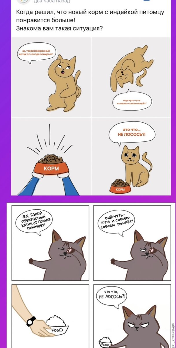 Мой комикс снизу, был сделан в 2017 году.