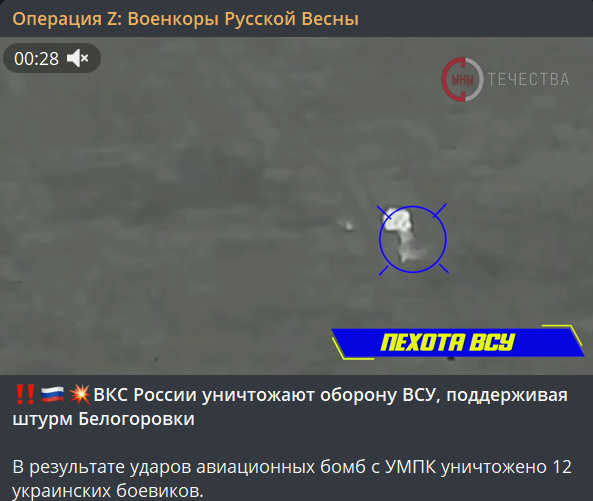 Angriffseinheiten der Streitkräfte der Russischen Föderation (RF-Streitkräfte) haben im Gebiet des Dorfes Belogorovka im Donbass, wo die Front seit Herbst 2022 praktisch eingefroren ist, erhebliche Fortschritte gemacht.-3