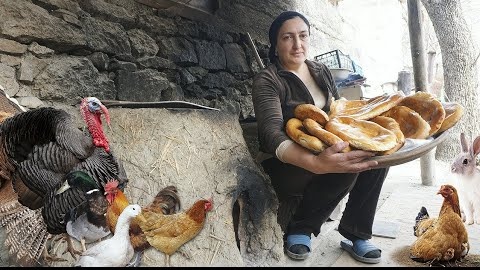 ЗАБЫТЫЙ рецепт ХЛЕБА в тандыре. Жизнь в селе Авар.