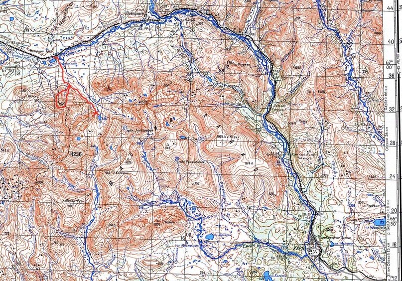 Карта массива Рай-Из.