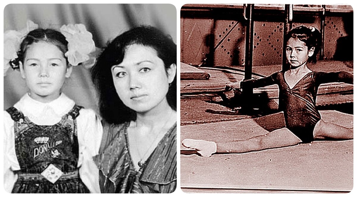 Ляйсан Утяшева в детстве с мамой и на тренировке Фотоuznayvse.ru