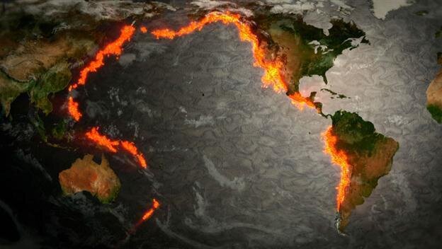 Тихоокеанское вулканическое огненное кольцо