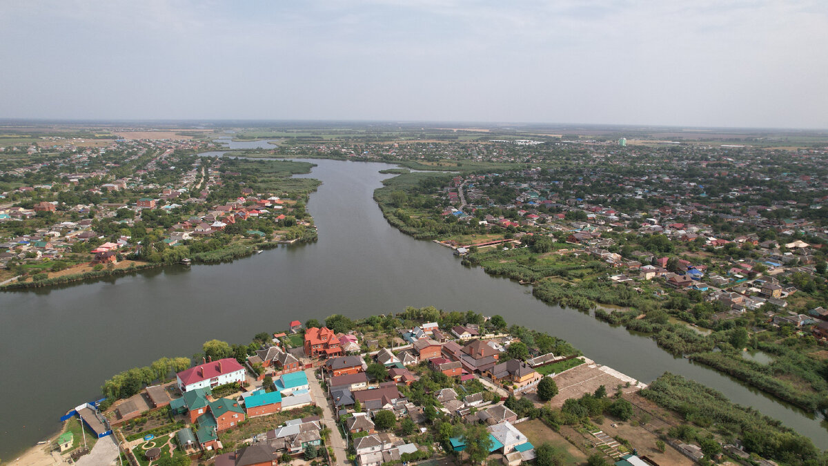 Каневская с высоты птичьего полета