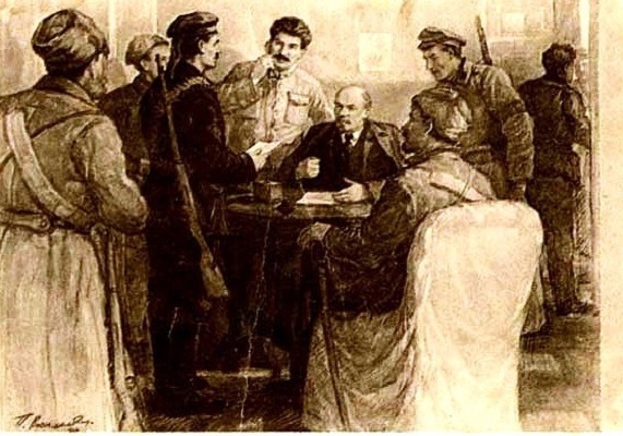 В.И. Ленин в Смольном