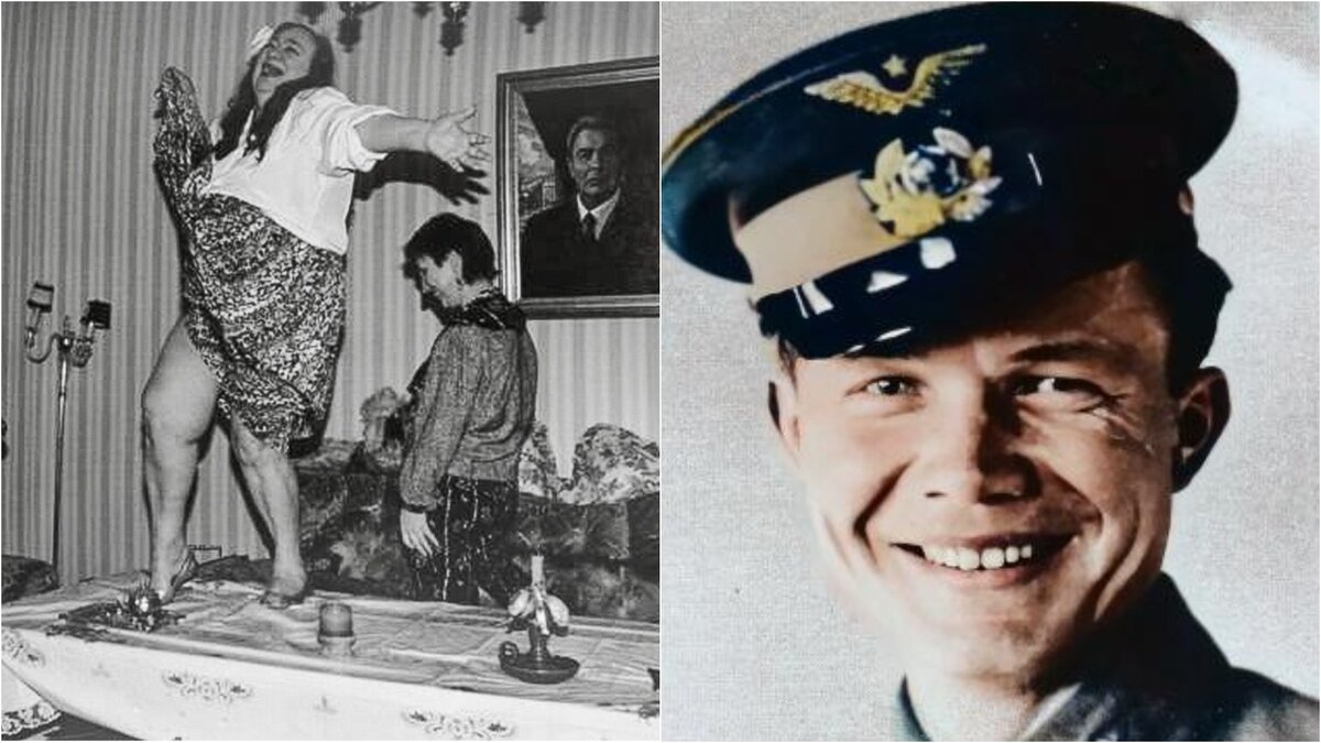 Слева - дочь Брежнева, справа - сын Хрущева