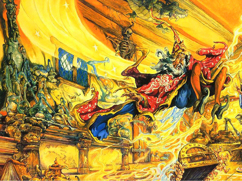 Иллюстрация к роману, художник Джош Кирби