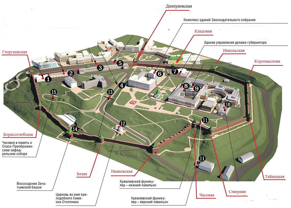 Нижегородский кремль маршрут. План Кремля Нижнего Новгорода. Схема Нижегородского Кремля с корпусами. Кремль территория Нижний Новгород карта. План Нижегородский Кремль Нижний Новгород.
