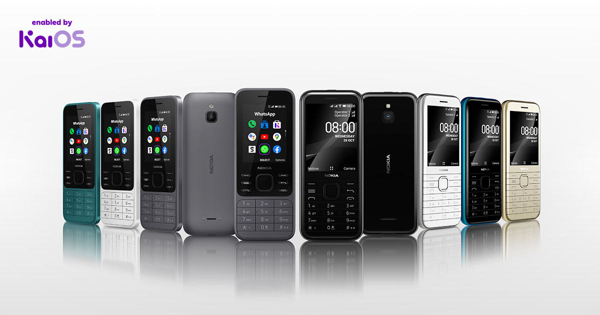 Nokia 6300 4G и Nokia 8000 4G — типичные телефоны на KaiOS