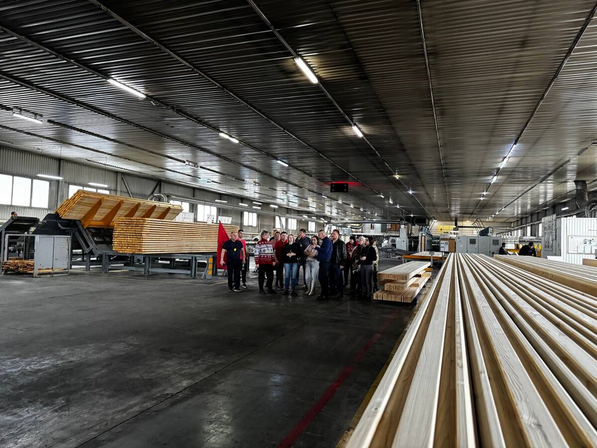 Производство клееного бруса 