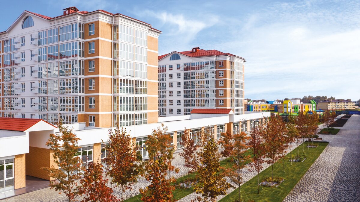 Многоквартирные дома за городом, как правило, не выше 5-7 этажей