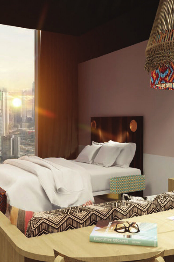 Отель Mama Shelter Dubai - фото с официального сайта застройщика отеля.