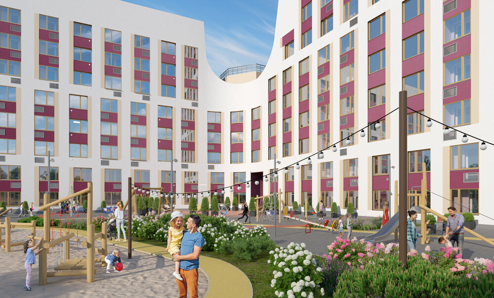 Во дворе ЖК AURA, от компании "Астра"