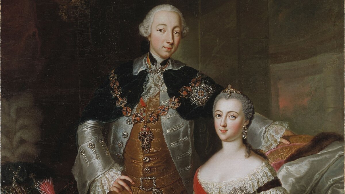 Пётр Фёдорович и Екатерина Алексеевна. Из открытого доступа.