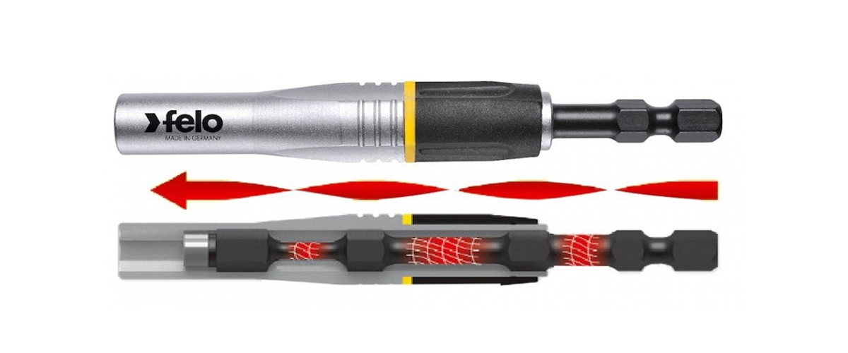 Битодержатель магнитный 1/4", 95 мм, на блистере Felo 03829594