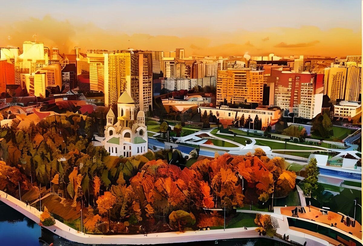 Вид на район Солнцево. Представление автора.