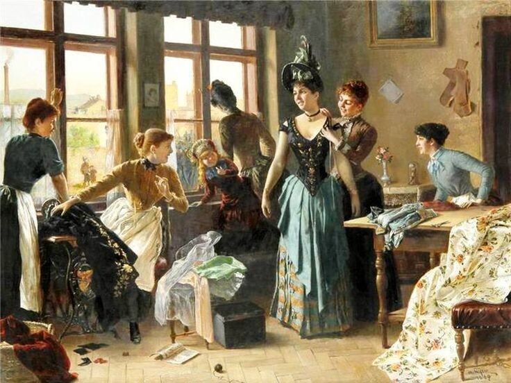 Мориц Штифтер "У модистки"