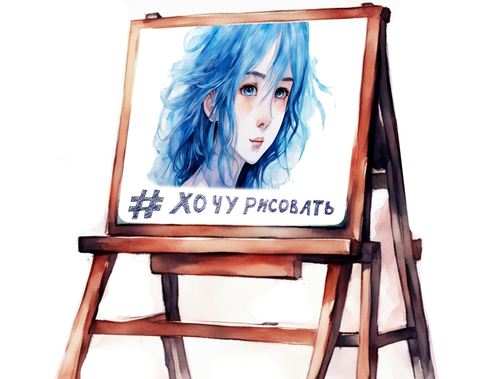 Заставка игры «Хочу рисовать!»