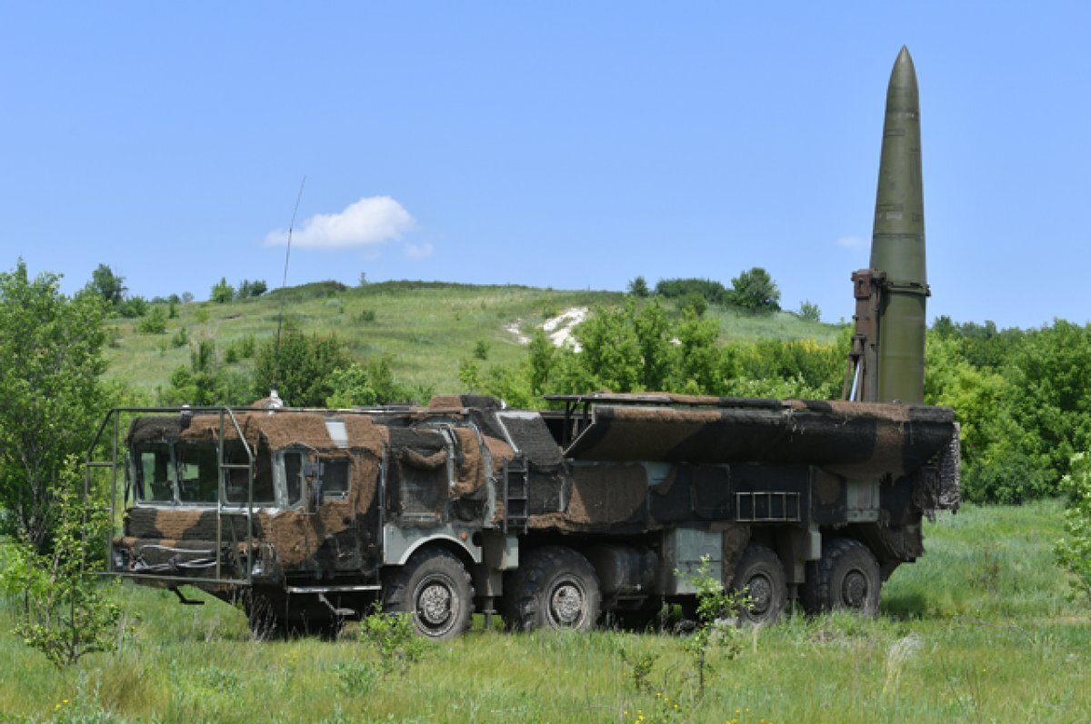    Ракетный комплекс «Искандер М» в зоне проведения специальной военной операции.