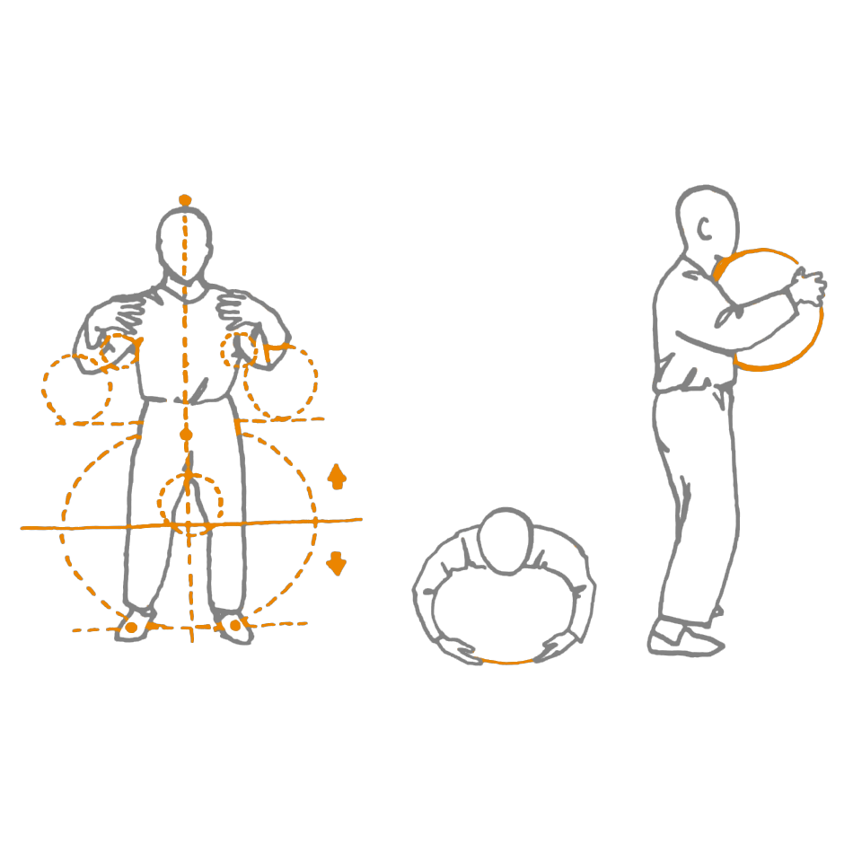 Поза Дерева в Цигун, Столбовое стояние отстройка